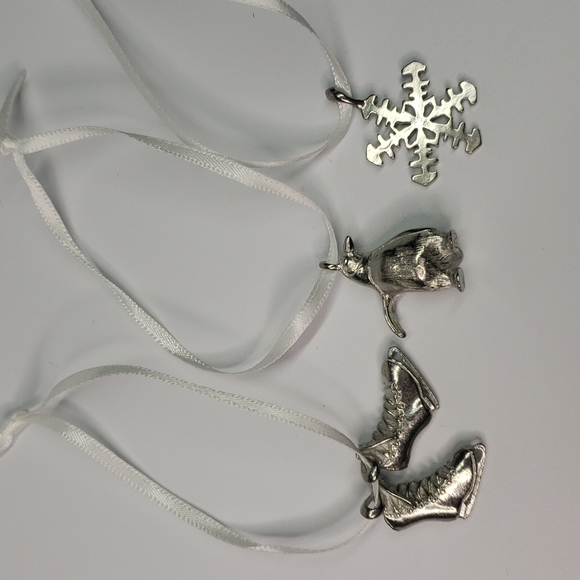 Winter Wonderland Set of 3- Small Metal Ornaments - Picture 2 of 2